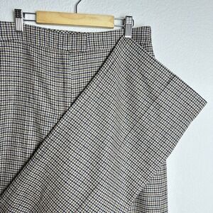 J. Mclaughlin Broderick Houndstooth‎ Wool-Blend Trousers Womens 4 Italian Fabric